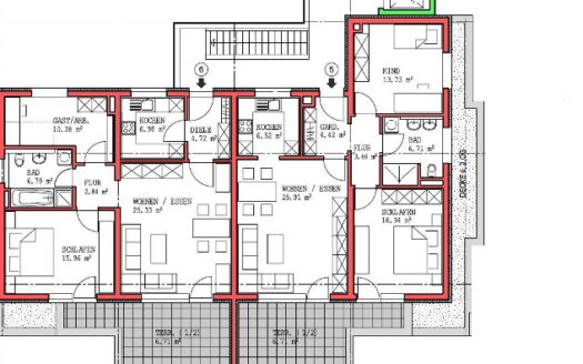 Wohnanlage mit 6 Eigentumswohnungen in Bad Mergentheim-Neunkirchen – Projektpaket mit Baugenehmigung –