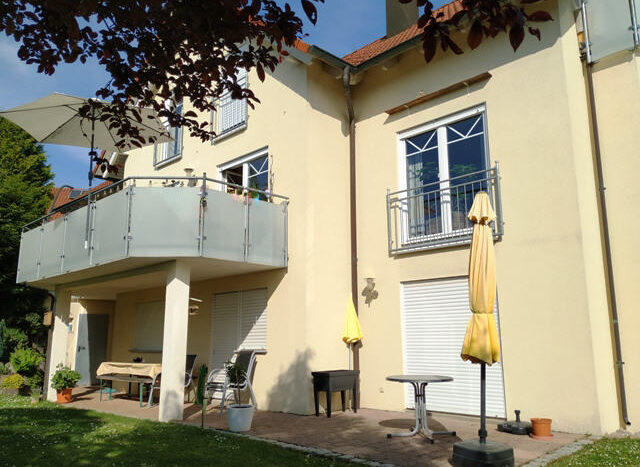 Rückseite von Garten