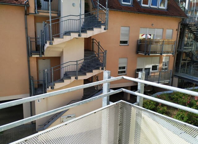 Blick vom Balkon