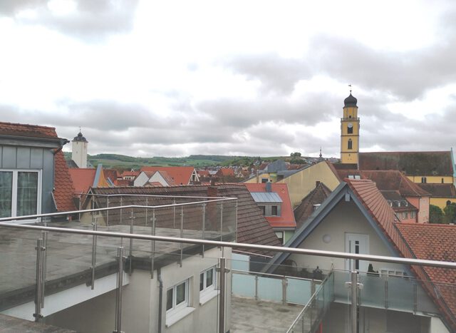Herrlicher Blick von der Dachterrasse